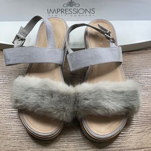 Aldo Furry Sandals